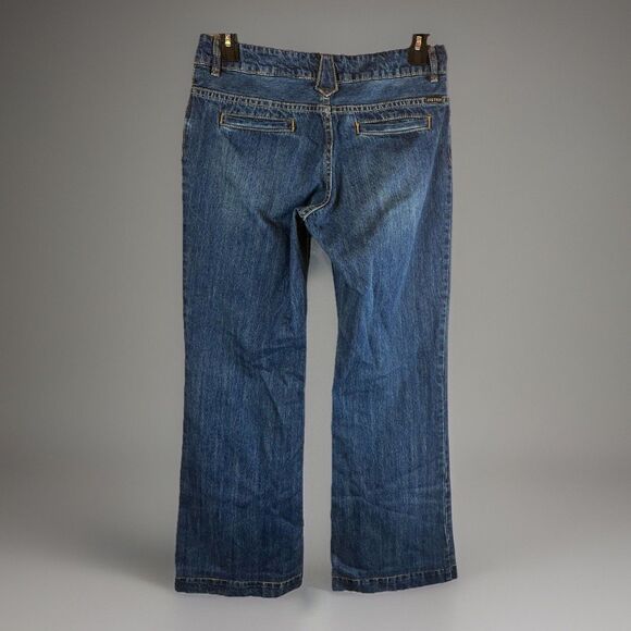 Stetson Jeans Women’s Blue City Trouser Wide Leg Flare Denim Size 10 - Picture 5 of 7